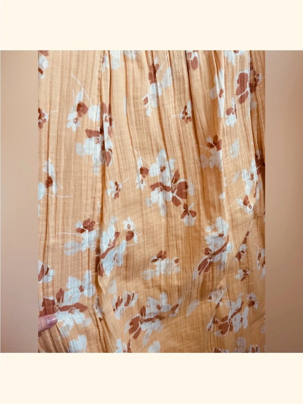 Abercrombie Yellow Floral Gauze Maxi Dress
